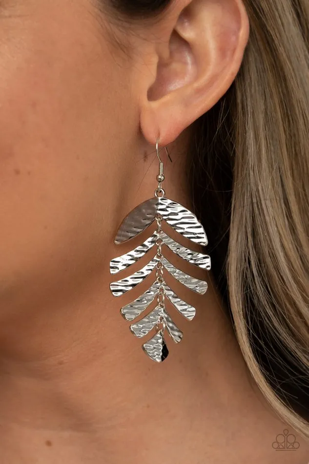 Earrings Paparazzi Jewelry Paparazzi Earring Palm Lagoon Silver