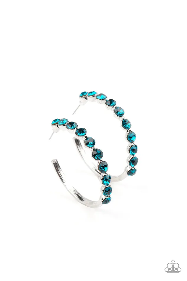 Earrings Paparazzi Jewelry Paparazzi Earring Photo Finish Blue