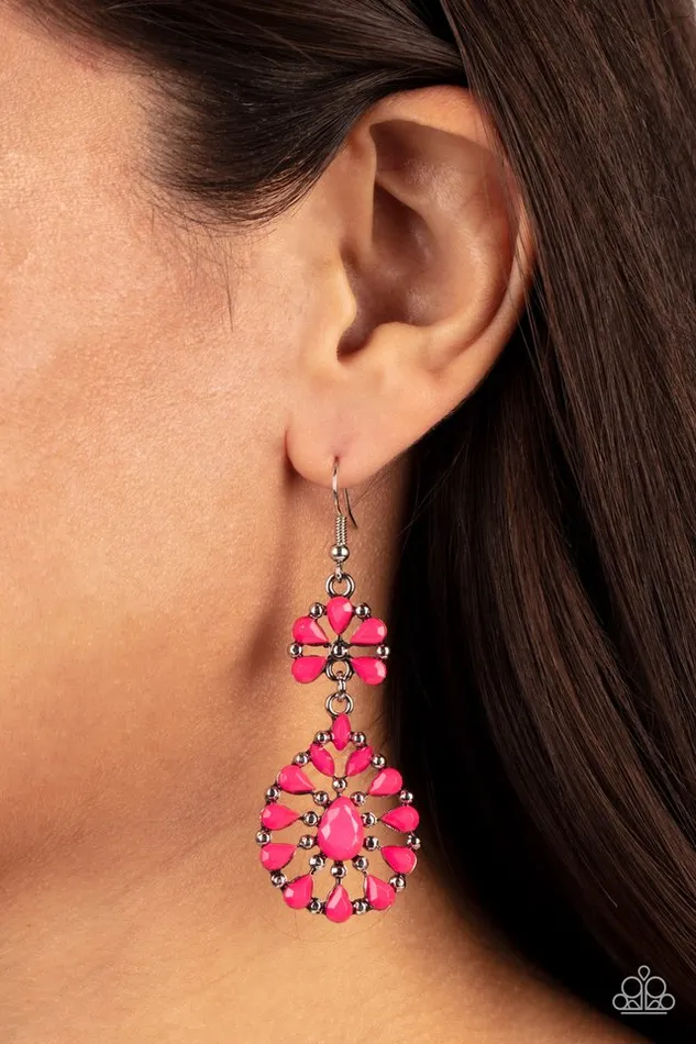 Earrings Paparazzi Jewelry Paparazzi Earring Posh Palooza Pink
