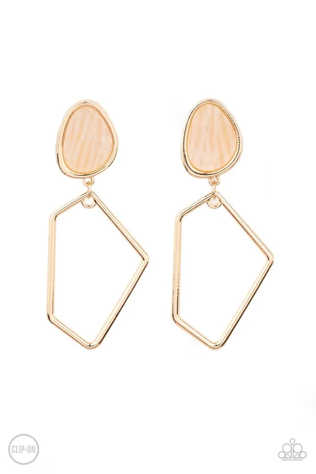Earrings Paparazzi Jewelry Paparazzi Earring Retro Reverie Gold Earrings Paparazzi Jewelry Paparazzi Earring Retro Reverie Gold
