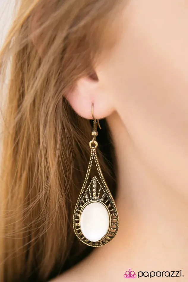 Earrings Paparazzi Jewelry Paparazzi Earring Silver Spoons Brass