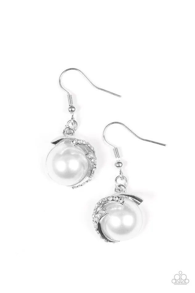 Earrings Paparazzi Jewelry Paparazzi Earring What You SEA Is What You Get White