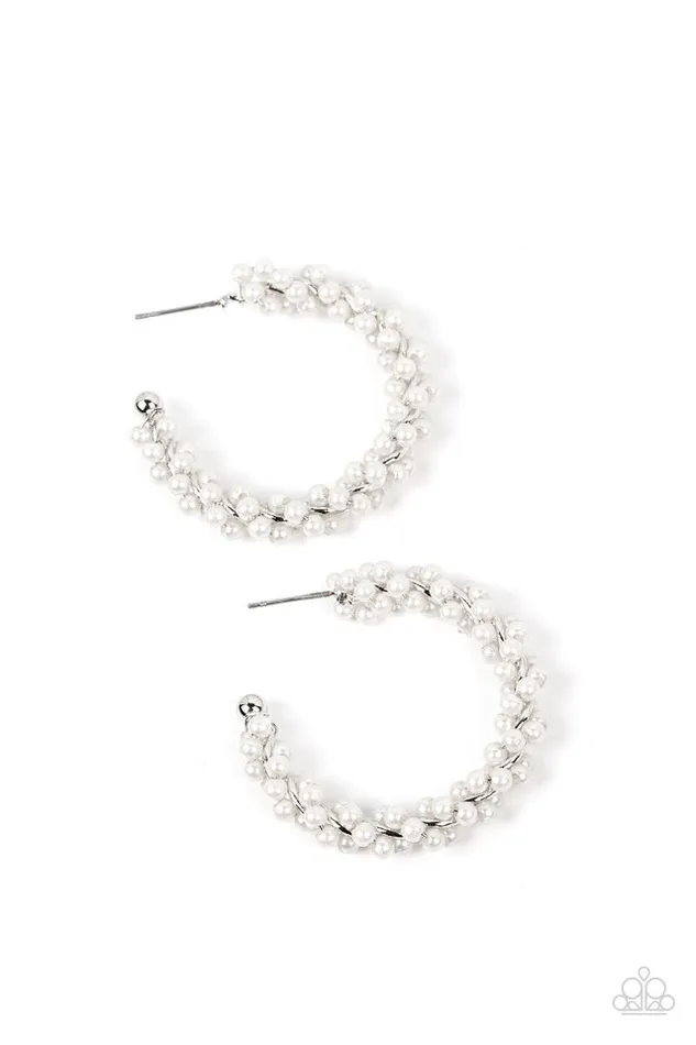Earrings Paparazzi Jewelry Paparazzi Earring Yacht Royale White
