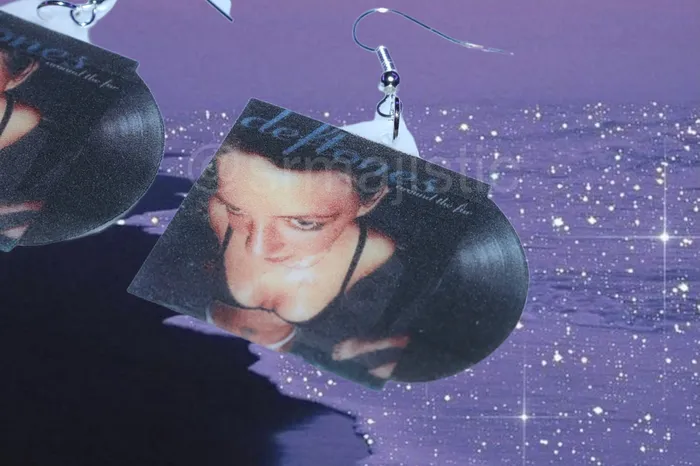 Earrings Sam Makes Things Deftones Around the Fur Vinyl Album Handmade Earrings Earrings Sam Makes Things Deftones Around the Fur Vinyl Album Handmade Earrings