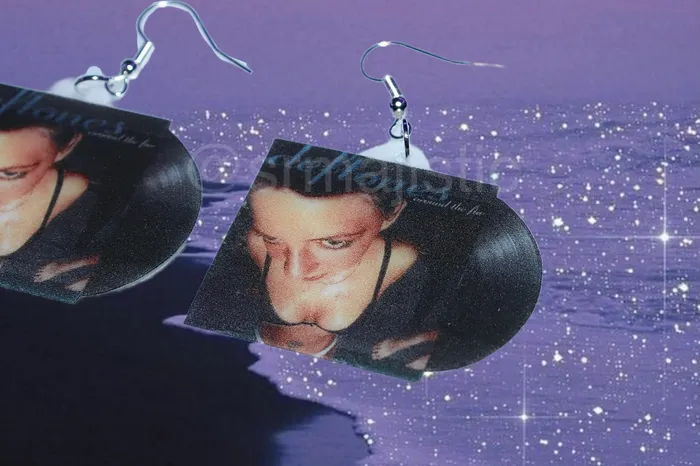 Earrings Sam Makes Things Deftones Around the Fur Vinyl Album Handmade Earrings
