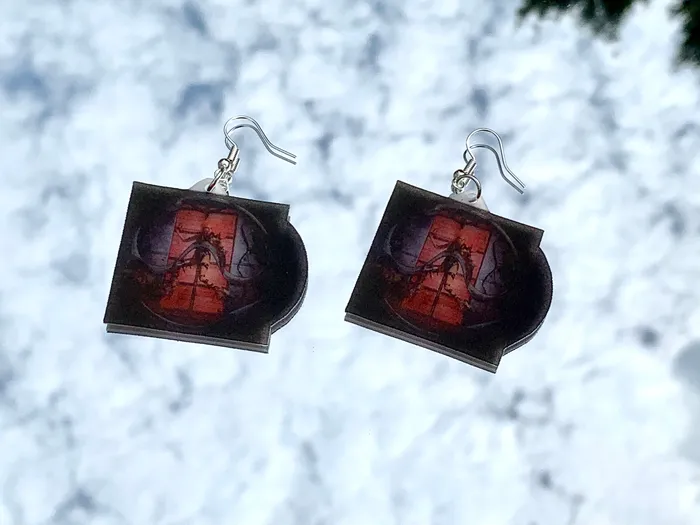 Earrings Sam Makes Things READY TO SHIP Lady Gaga Chromatica Vinyl Album Handmade Earrings
