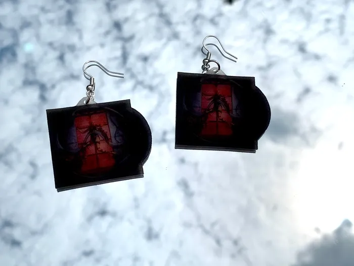 Earrings Sam Makes Things READY TO SHIP Lady Gaga Chromatica Vinyl Album Handmade Earrings