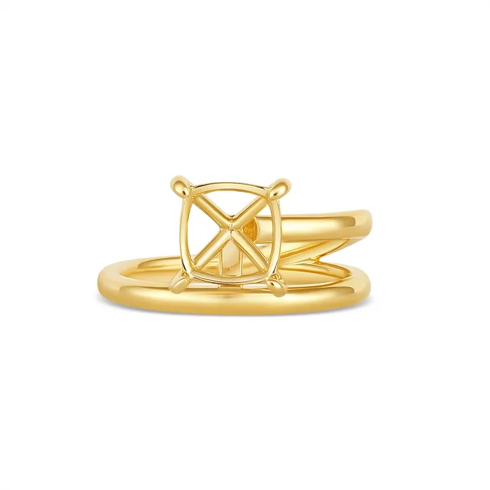 Engagement Collections Rings 14K Yellow Gold Solitaire Mount Ring