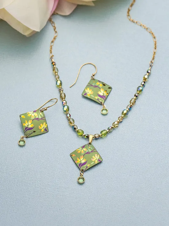 Holly Yashi Earrings Garden Sonnet Earrings in Green