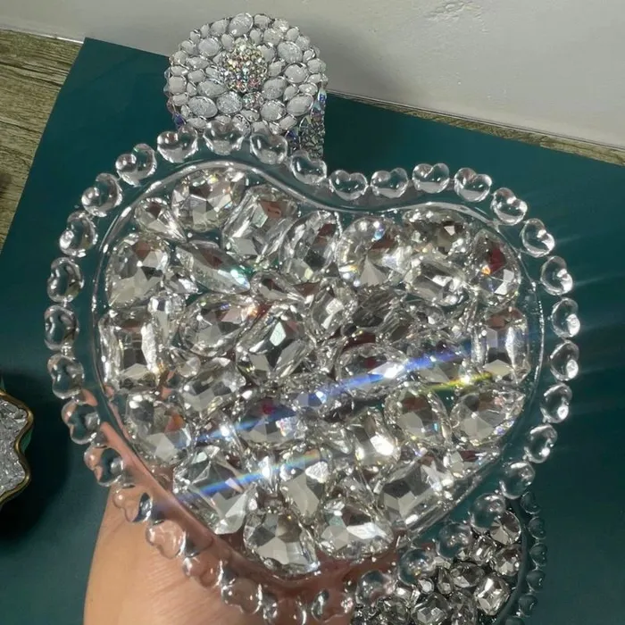 IntoResin Necklaces Handmade Diamond Heart Dish Storage Resin Mold