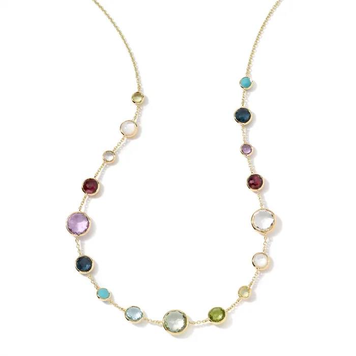 Ippolita Ippolita 18K Gold Multi Stone Necklace 1618 inch Necklaces