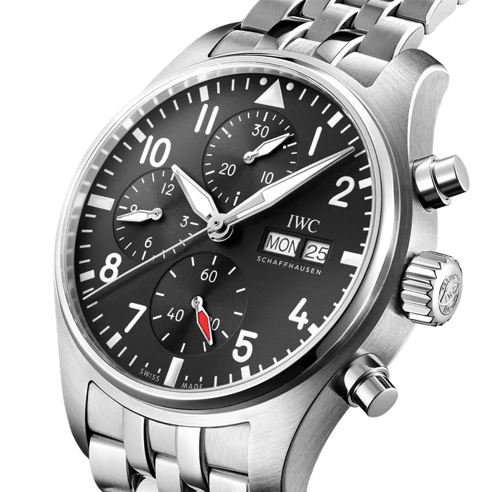 IWC Schaffhausen IWC Schaffhausen Pilots Watch Chronograph 41 Black Dial Watches IWC Schaffhausen IWC Schaffhausen Pilots Watch Chronograph 41 Black Dial Watches