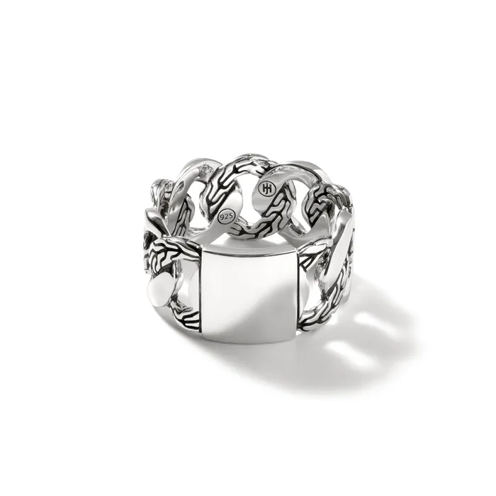 John Hardy Mens Classic Chain Sterling Silver 12mm Band Ring John Hardy Rings John Hardy Mens Classic Chain Sterling Silver 12mm Band Ring John Hardy Rings