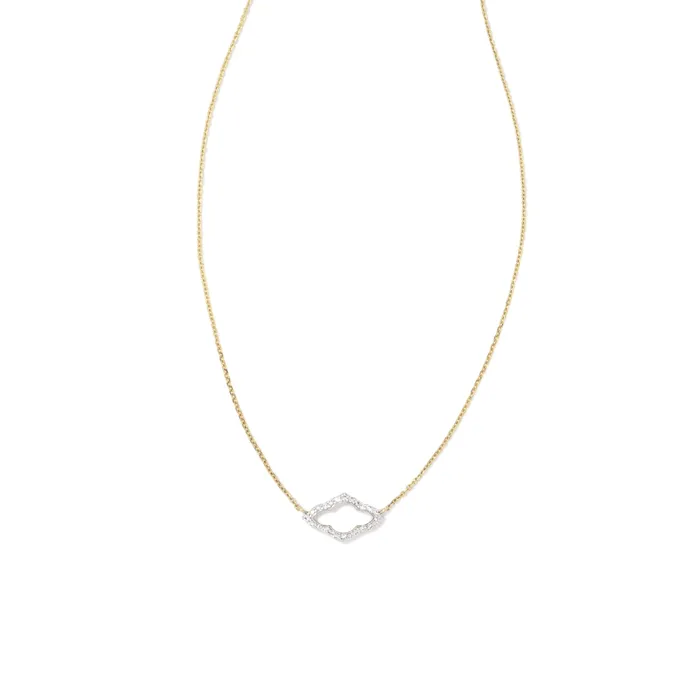 Kendra Scott Kendra Scott 14K Yellow Gold Small Abbie Diamond Pendant Necklace Necklaces Kendra Scott Kendra Scott 14K Yellow Gold Small Abbie Diamond Pendant Necklace Necklaces