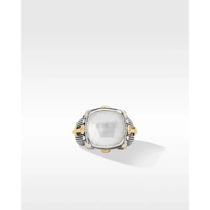 Konstantino Delos 20 Silver and 18K Gold Mother of Pearl Ring Konstantino Rings Konstantino Delos 20 Silver and 18K Gold Mother of Pearl Ring Konstantino Rings