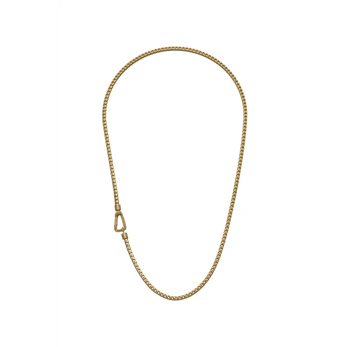 Marco Dal Maso Necklaces Marco Dal Maso Ulysses Sterling Silver with 18K Yellow Gold Vermeil Matte Mesh Necklace Marco Dal Maso Necklaces Marco Dal Maso Ulysses Sterling Silver with 18K Yellow Gold Vermeil Matte Mesh Necklace