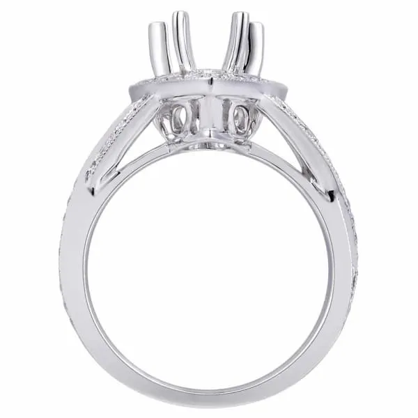 Modern dramatic halo setting 18k white gold ring with 60ctw diamonds KR12480XD200 Diamond Source NYC Rings Modern dramatic halo setting 18k white gold ring with 60ctw diamonds KR12480XD200 Diamond Source NYC Rings