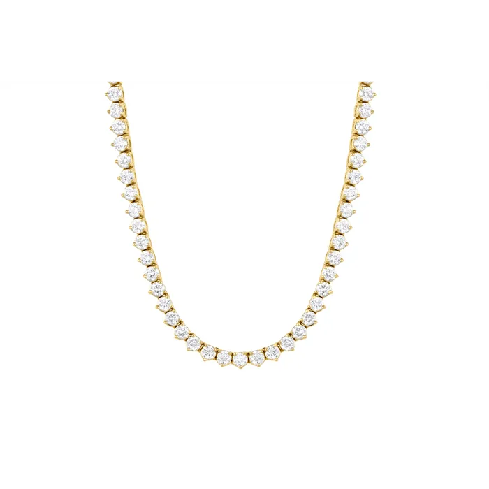 Necklaces 14K Yellow Gold Diamond Tennis Necklace 165 inch Meierotto Jewelers Necklaces 14K Yellow Gold Diamond Tennis Necklace 165 inch Meierotto Jewelers