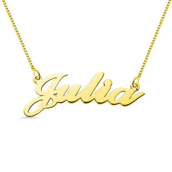 Necklaces Belbren Personalized Classic Name Necklace Sterling Silver