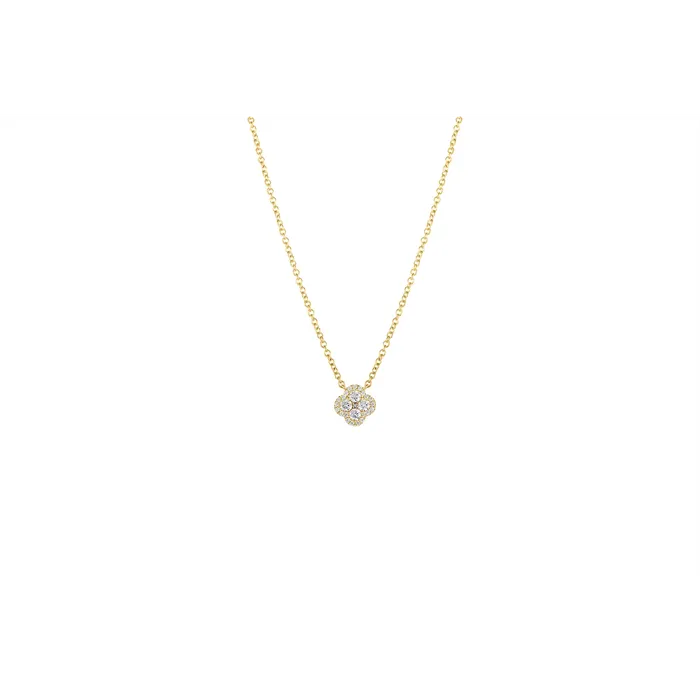 Necklaces Meierotto Jewelers 14K Yellow Gold Quad Diamond Pendant Necklace Necklaces Meierotto Jewelers 14K Yellow Gold Quad Diamond Pendant Necklace