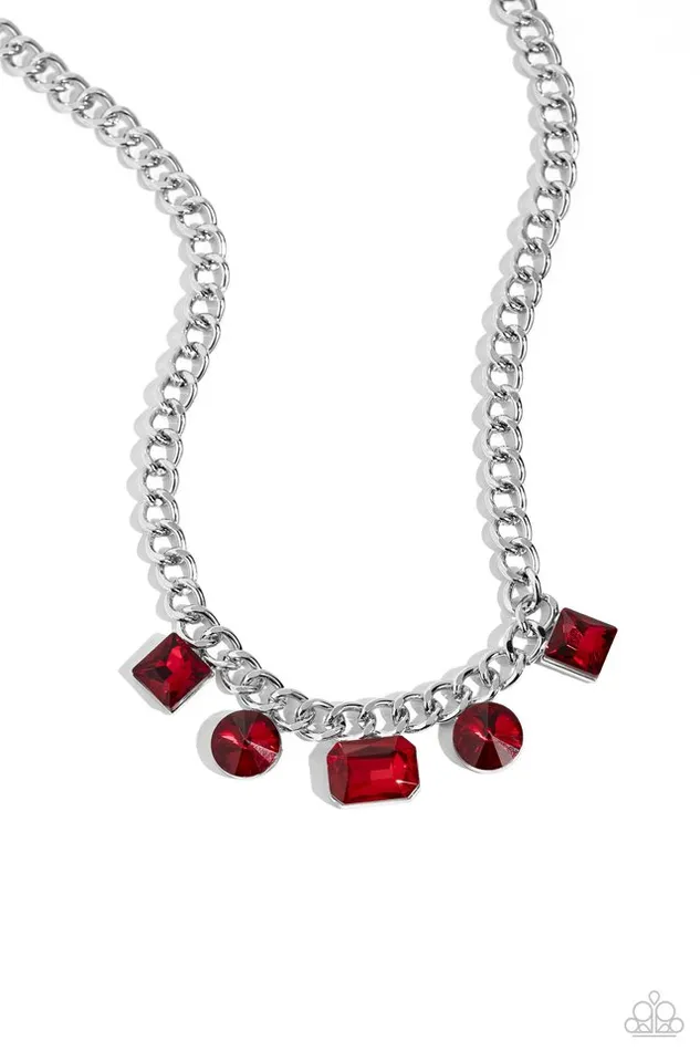 Necklaces Paparazzi Jewelry Paparazzi Necklace Alternating Audacity Red Necklaces Paparazzi Jewelry Paparazzi Necklace Alternating Audacity Red
