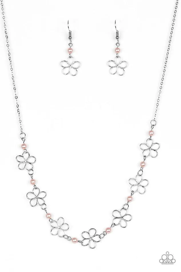 Necklaces Paparazzi Jewelry Paparazzi Necklace Always Abloom Pink