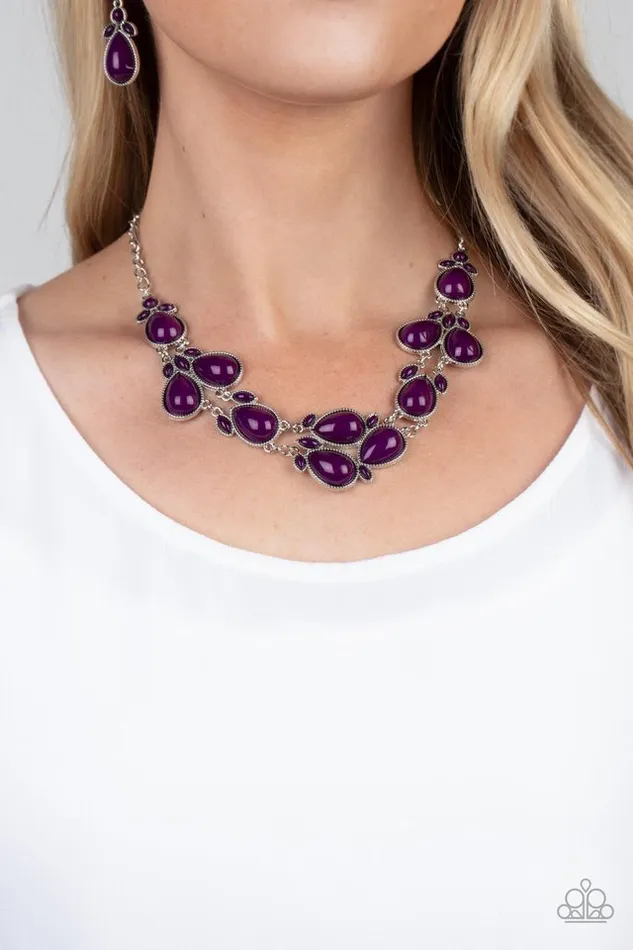 Necklaces Paparazzi Jewelry Paparazzi Necklace Botanical Banquet Purple
