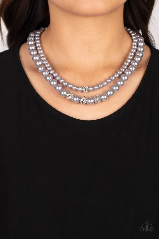 Necklaces Paparazzi Jewelry Paparazzi Necklace Brilliant Ballerina Silver