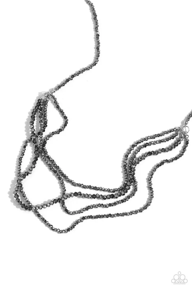 Necklaces Paparazzi Jewelry Paparazzi Necklace Candescent Cascade Silver Necklaces Paparazzi Jewelry Paparazzi Necklace Candescent Cascade Silver