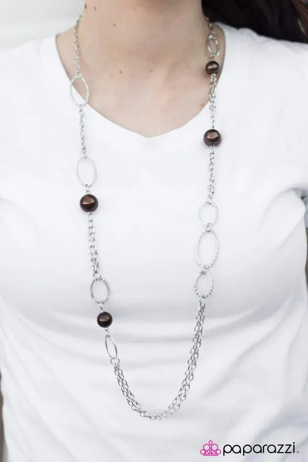 Necklaces Paparazzi Jewelry Paparazzi Necklace Celebrity Gossip Brown
