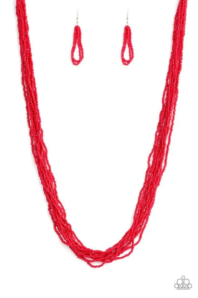 Necklaces Paparazzi Jewelry Paparazzi Necklace Congo Colada Red