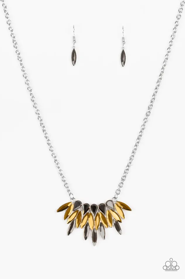 Necklaces Paparazzi Jewelry Paparazzi Necklace Crown Couture Brass