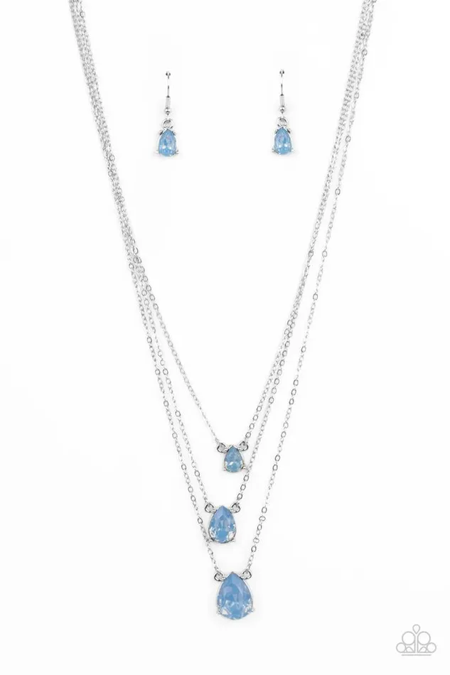 Necklaces Paparazzi Jewelry Paparazzi Necklace Dewy Drizzle Blue Necklaces Paparazzi Jewelry Paparazzi Necklace Dewy Drizzle Blue