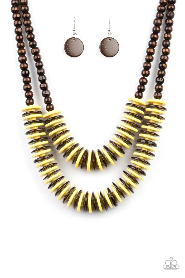 Necklaces Paparazzi Jewelry Paparazzi Necklace Dominican Disco Yellow