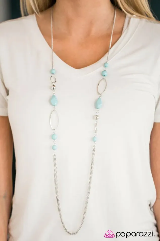 Necklaces Paparazzi Jewelry Paparazzi Necklace Dreamy Daydreams Blue