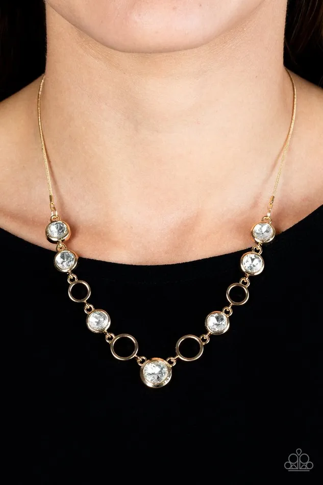Necklaces Paparazzi Jewelry Paparazzi Necklace Elegantly Elite Gold