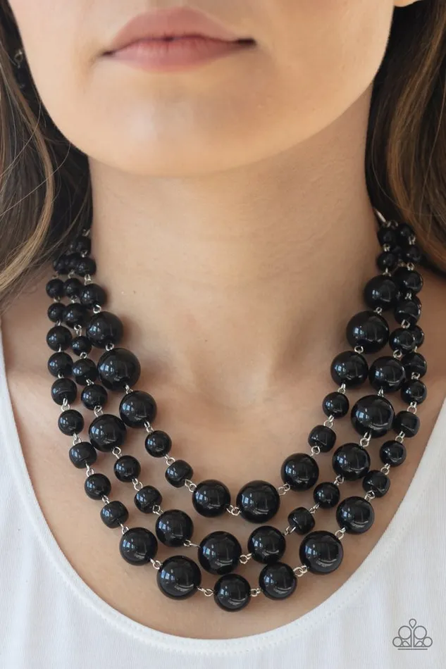 Necklaces Paparazzi Jewelry Paparazzi Necklace Everyone Scatter Black