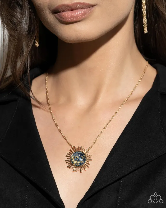 Necklaces Paparazzi Jewelry Paparazzi Necklace Fairytale Foil Blue