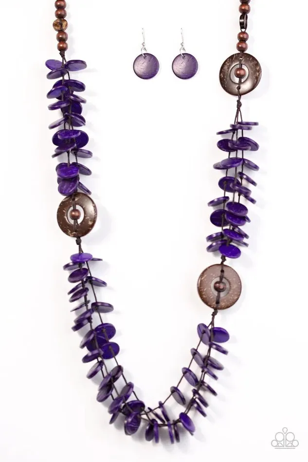 Necklaces Paparazzi Jewelry Paparazzi Necklace Greetings From Tahiti Purple
