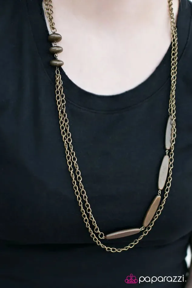 Necklaces Paparazzi Jewelry Paparazzi Necklace Happy As The Day Is Long Brass