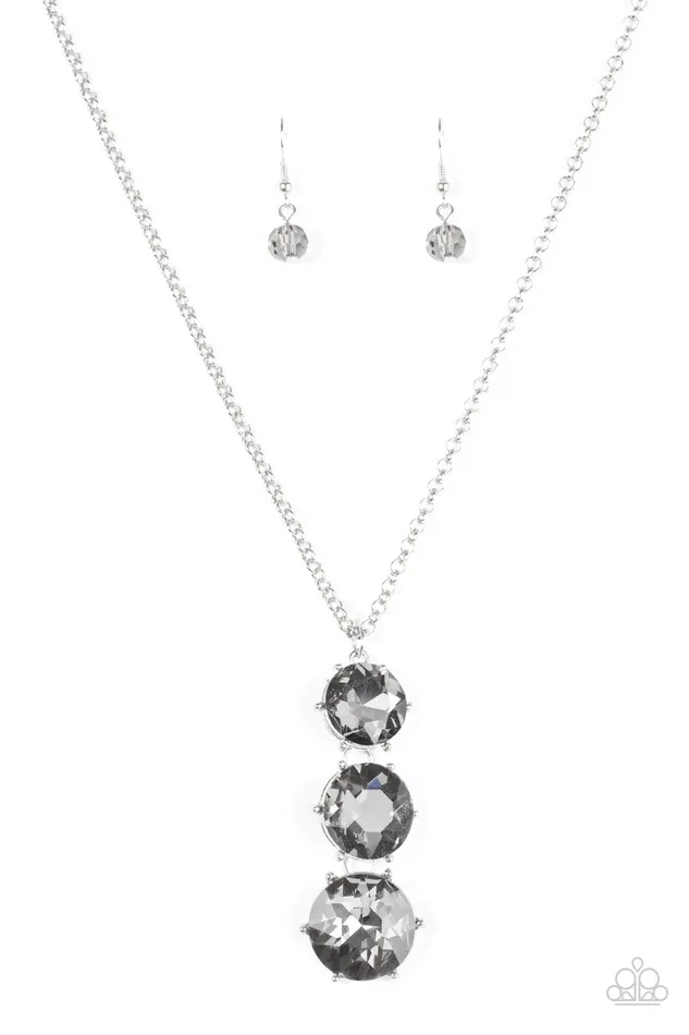 Necklaces Paparazzi Jewelry Paparazzi Necklace I Solemnly Swear To Sparkle Silver