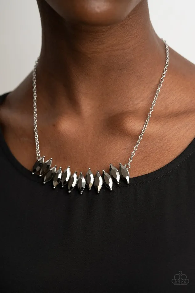 Necklaces Paparazzi Jewelry Paparazzi Necklace Icy Intensity Silver