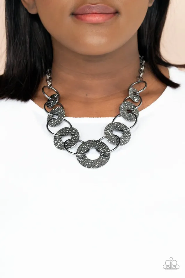 Necklaces Paparazzi Jewelry Paparazzi Necklace Industrial Envy Black