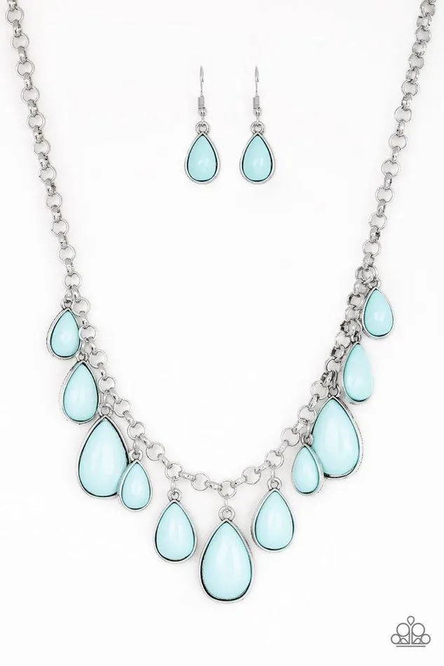 Necklaces Paparazzi Jewelry Paparazzi Necklace JawDropping Diva Blue