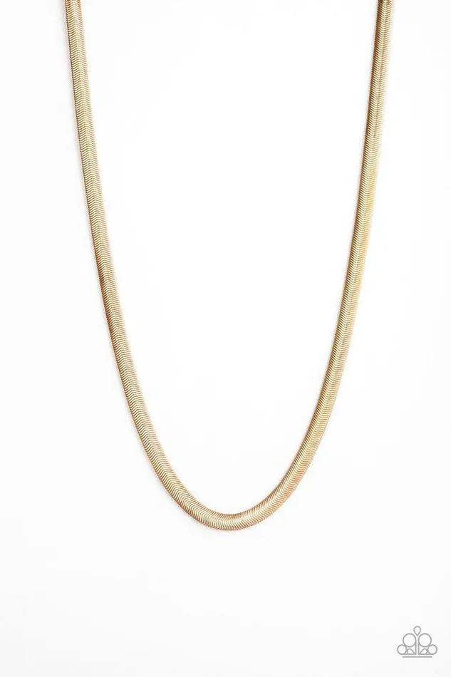 Necklaces Paparazzi Jewelry Paparazzi Necklace Kingpin Gold