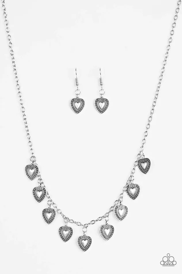 Necklaces Paparazzi Jewelry Paparazzi Necklace Lost In The Moment Silver
