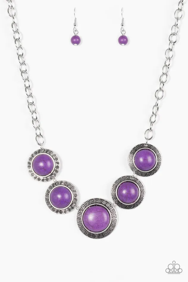 Necklaces Paparazzi Jewelry Paparazzi Necklace Mountain Roamer Purple