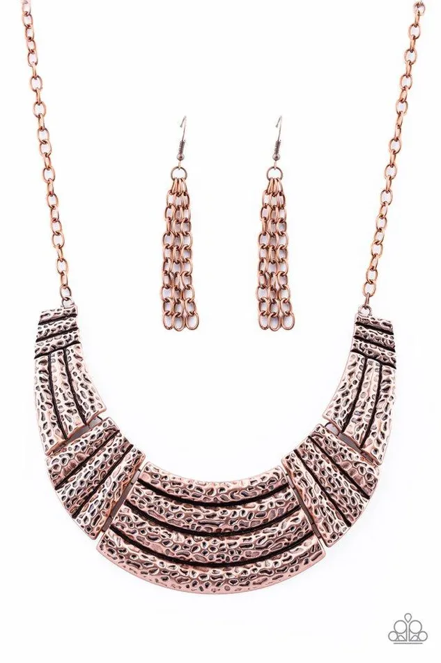 Necklaces Paparazzi Jewelry Paparazzi Necklace Ready To Pounce Copper