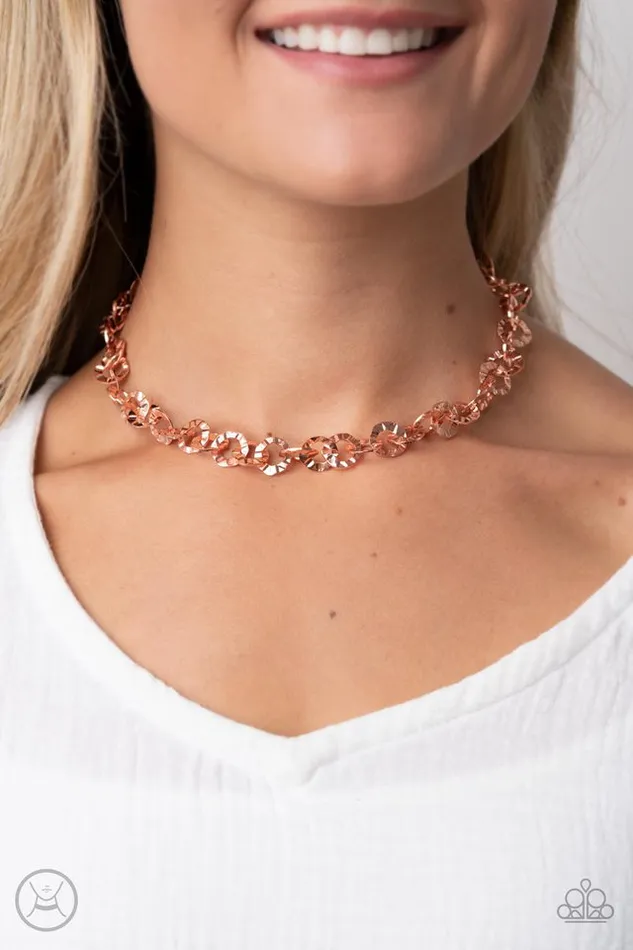 Necklaces Paparazzi Jewelry Paparazzi Necklace Rebel Grit Copper