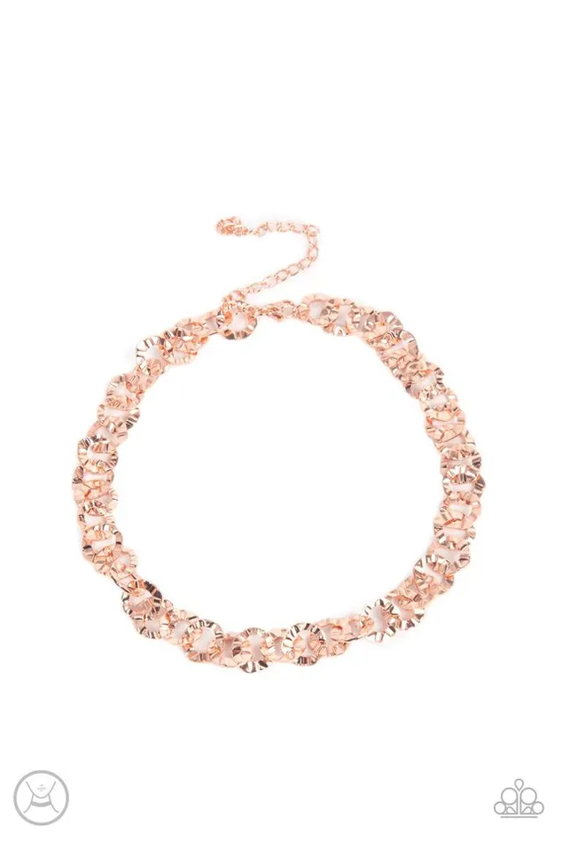 Necklaces Paparazzi Jewelry Paparazzi Necklace Rebel Grit Copper Necklaces Paparazzi Jewelry Paparazzi Necklace Rebel Grit Copper